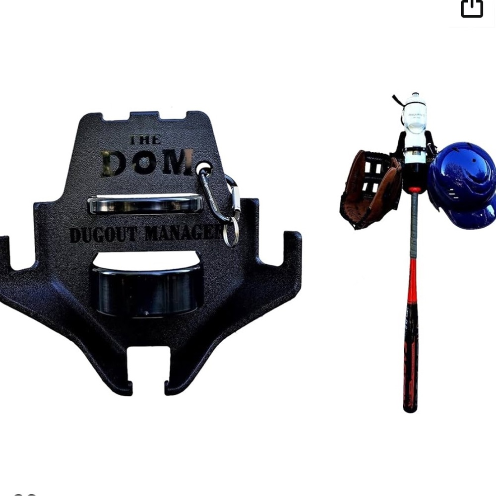 3, The DOM Dugout Managers Navy Blue baseball gear holders